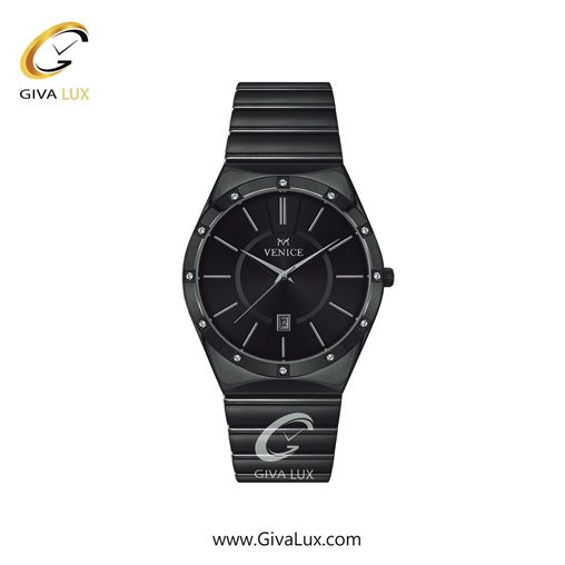 ساعت مچی اورجینال زنانه ونیز تیتانیوم | تیتانیوم(زغالی)| مشکی| کد رفرنس V801404101