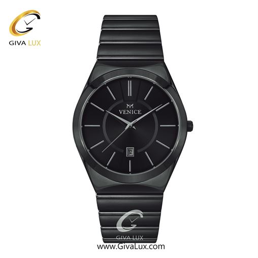 ساعت مچی اورجینال مردانه ونیز تیتانیوم | تیتانیوم(زغالی)| مشکی| کد رفرنس V801404102