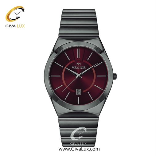 ساعت مچی اورجینال مردانه ونیز تیتانیوم | تیتانیوم| زرشکی| کد رفرنس V801404702