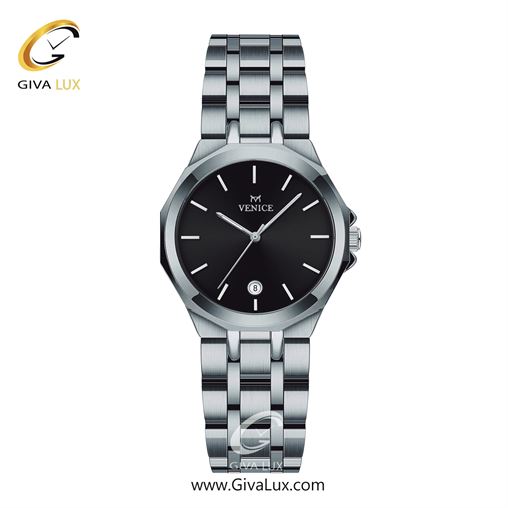 ساعت مچی اورجینال زنانه ونیز نقره ای | نقره ای| مشکی| کد رفرنس V801451501
