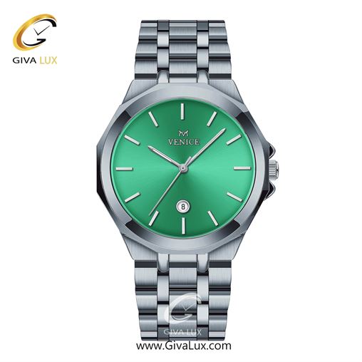 ساعت مچی اورجینال مردانه ونیز نقره ای | نقره ای| سبز| کد رفرنس V801451812