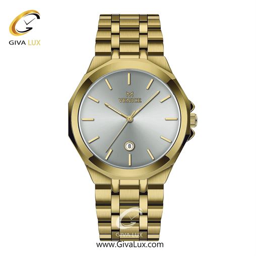 ساعت مچی اورجینال مردانه ونیز طلایی | طلایی| نقره ای| کد رفرنس V801452102