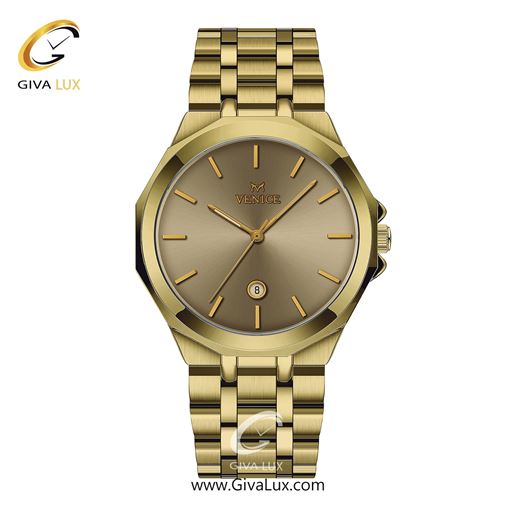 ساعت مچی اورجینال مردانه ونیز طلایی | طلایی| طلایی| کد رفرنس V801452302