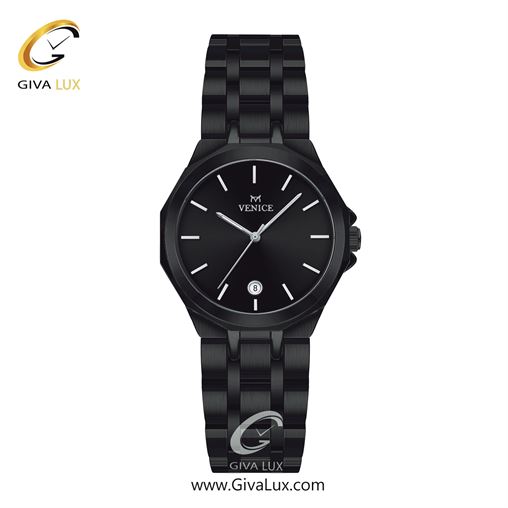 ساعت مچی اورجینال زنانه ونیز تیتانیوم | تیتانیوم(زغالی)| مشکی| کد رفرنس V801454101