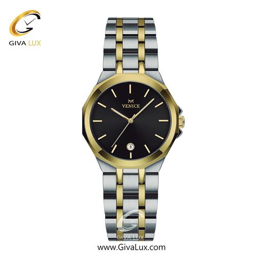 ساعت مچی اورجینال زنانه ونیز نقره ای-طلایی | نقره ای-طلایی| مشکی| کد رفرنس V801455601
