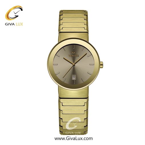 ساعت مچی اورجینال زنانه ونیز طلایی | طلایی| خاکی| کد رفرنس V801462301
