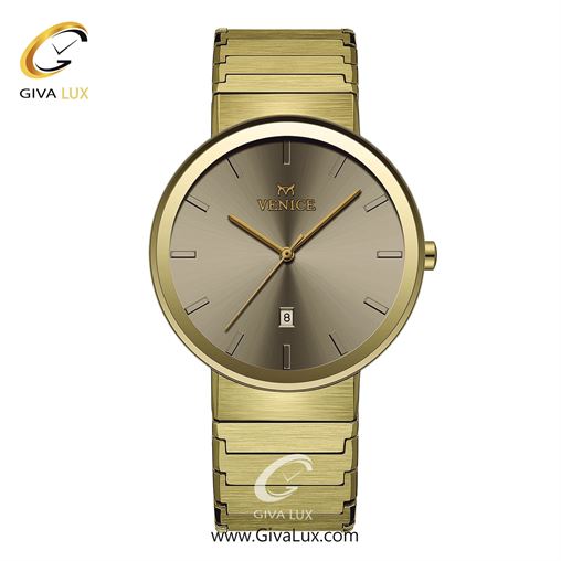 ساعت مچی اورجینال مردانه ونیز طلایی | طلایی| خاکی| کد رفرنس V801462302