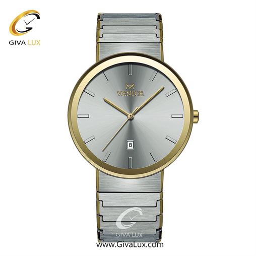 ساعت مچی اورجینال مردانه ونیز طلایی | نقره ای| نقره ای| کد رفرنس V801465202