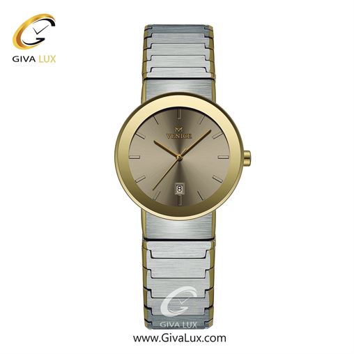 ساعت مچی اورجینال زنانه ونیز طلایی | نقره ای| خاکی| کد رفرنس V801465401
