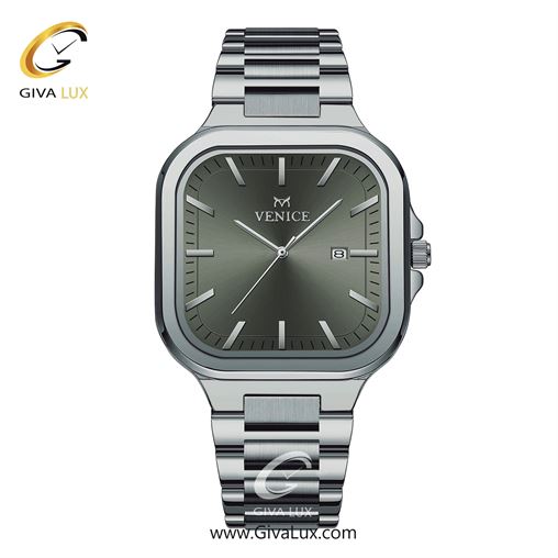 ساعت مچی اورجینال مردانه ونیز نقره ای | نقره ای| دودی|تیتانیوم| کد رفرنس V801471202