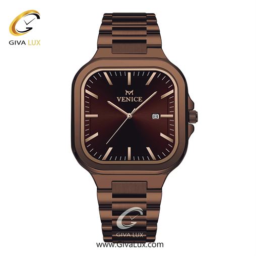 ساعت مچی اورجینال مردانه ونیز کافی | کافی| قهوه ای| کد رفرنس V801473902