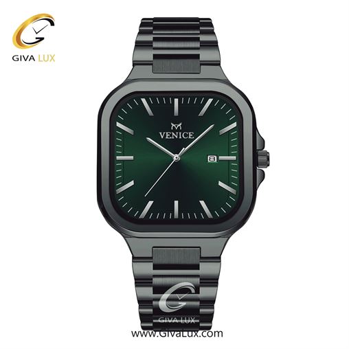 ساعت مچی اورجینال مردانه ونیز تیتانیوم | تیتانیوم| سبز یشمی تیره| کد رفرنس V801474902