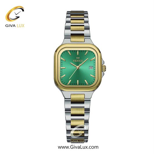 ساعت مچی اورجینال زنانه ونیز طلایی-نقره ای | طلایی-نقره ای| سبز| کد رفرنس V801475711