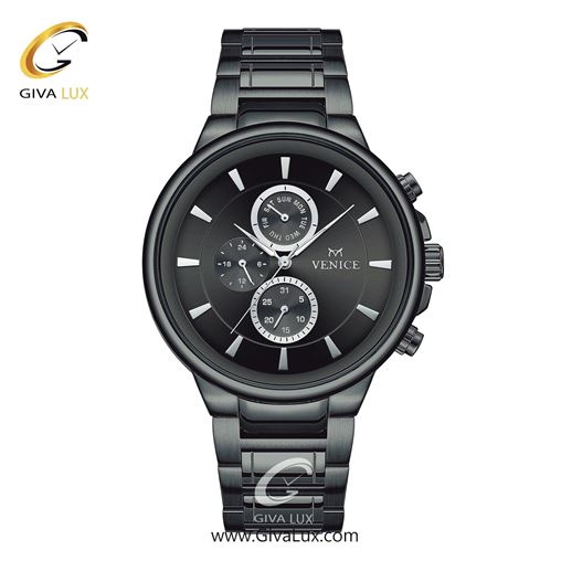 ساعت مچی اورجینال مردانه ونیز سه موتوره فول تایم تیتانیوم | تیتانیوم| دودی|تیتانیوم| کد رفرنس V801544602