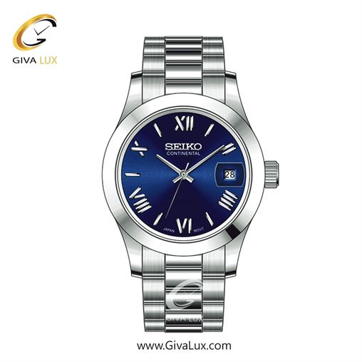 ساعت مچی اورجینال زنانه سیکو (کانتیننتال) | Seiko (Continental)  نقره ای | نقره ای| سرمه ای| کد رفرنس 0406