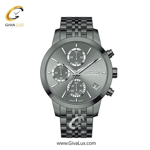 ساعت مچی اورجینال زنانه سیکو (کانتیننتال) | Seiko (Continental)  سه موتوره کرنوگراف تیتانیوم | تیتانیوم(زغالی)| دودی|تیتانیوم| کد رفرنس 0412