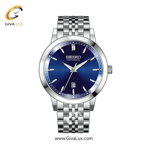ساعت مچی اورجینال مردانه سیکو (کانتیننتال) | Seiko (Continental)  نقره ای | نقره ای| سرمه ای| کد رفرنس 0405