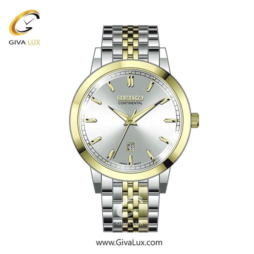ساعت مچی اورجینال مردانه سیکو (کانتیننتال) | Seiko (Continental)  نقره ای-طلایی | طلایی-نقره ای| نقره ای| کد رفرنس 0405