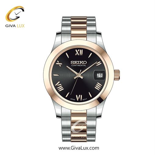 ساعت مچی اورجینال مردانه سیکو (کانتیننتال) | Seiko (Continental)  نقره ای-رزگلد | رزگلد-نقره ای| مشکی| کد رفرنس 0406