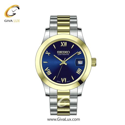 ساعت مچی اورجینال مردانه سیکو (کانتیننتال) | Seiko (Continental)  طلایی-نقره ای | نقره ای-طلایی| سرمه ای| کد رفرنس 0406