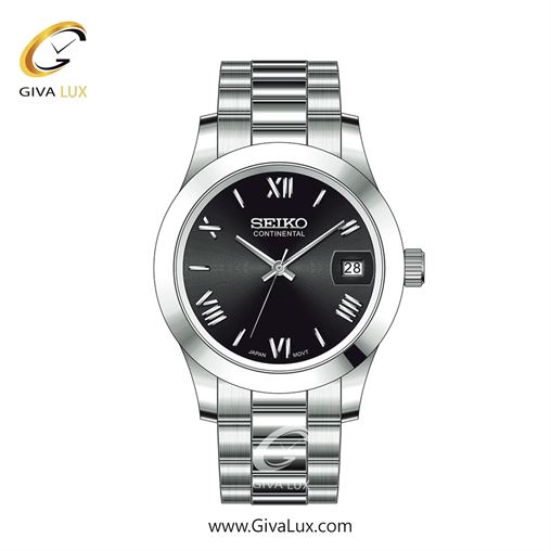 ساعت مچی اورجینال مردانه سیکو (کانتیننتال) | Seiko (Continental)  نقره ای | نقره ای| مشکی| کد رفرنس 0406