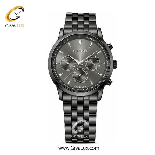 ساعت مچی  مردانه سیکو SEIKO سه موتوره فول تایم تیتانیوم | تیتانیوم| دودی|تیتانیوم|